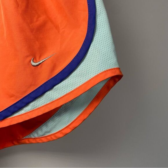 Nike Dri-Fit Tempo Womens Orange Running Shorts Athletic Liner Active Gym Size S - Picture 3 of 8
